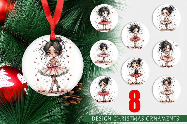 Ornament Grumpy Ballerina Chaos Sublimation artnoy 
