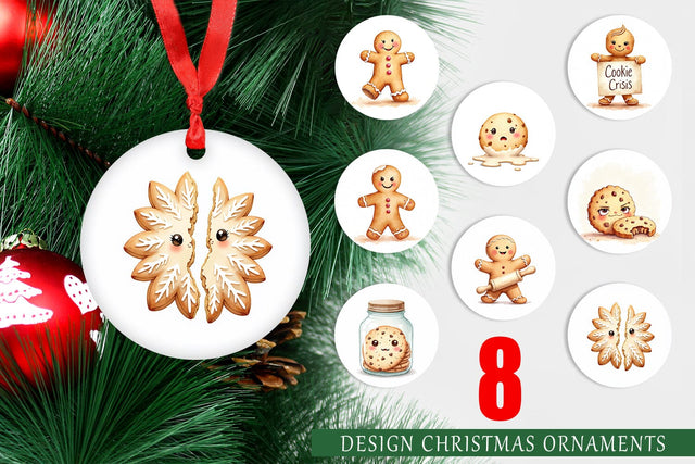 Ornament Grumpy Cookies Sublimation artnoy 