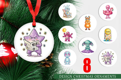 Ornament Grumpy Cosmic Vacation Sublimation artnoy 