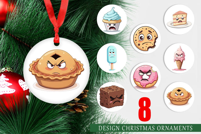 Ornament Grumpy Desserts Sublimation artnoy 