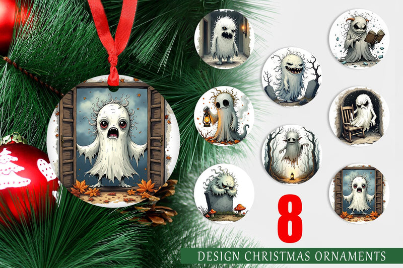 Ornament Grumpy Ghost Sublimation artnoy 