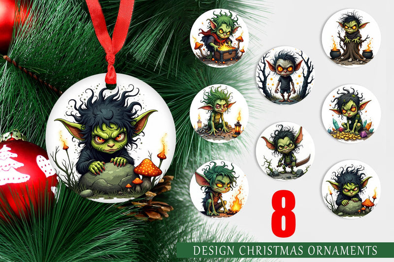 Ornament Grumpy Goblin Sublimation artnoy 