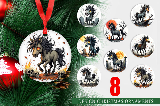 Ornament Grumpy Phantom Horse Sublimation artnoy 