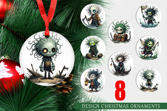 Ornament Grumpy Pirate Ghost Sublimation artnoy 