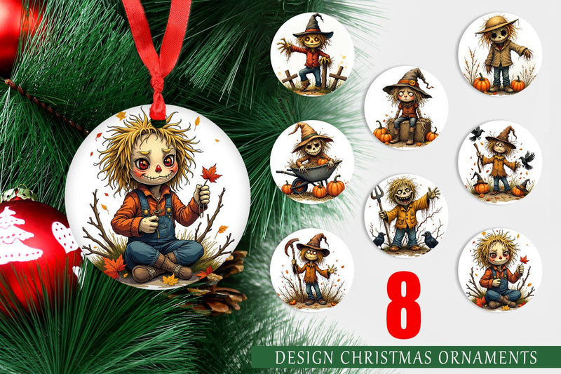 Ornament Grumpy Scarecrow Sublimation artnoy 