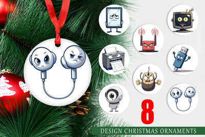 Ornament Grumpy Tech Gadgets Sublimation artnoy 