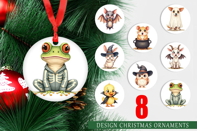 Ornament Halloween Animals Sublimation artnoy 