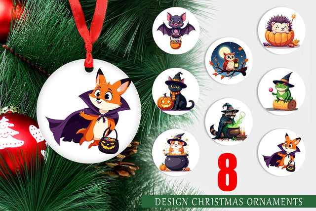 Ornament Halloween Animals Sublimation artnoy 