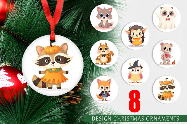 Ornament Halloween Animals Sublimation artnoy 