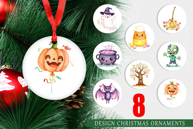 Ornament Halloween Characters Sublimation artnoy 