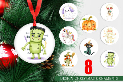 Ornament Halloween Characters Sublimation artnoy 