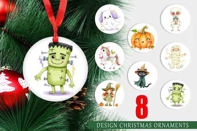 Ornament Halloween Characters Sublimation artnoy 