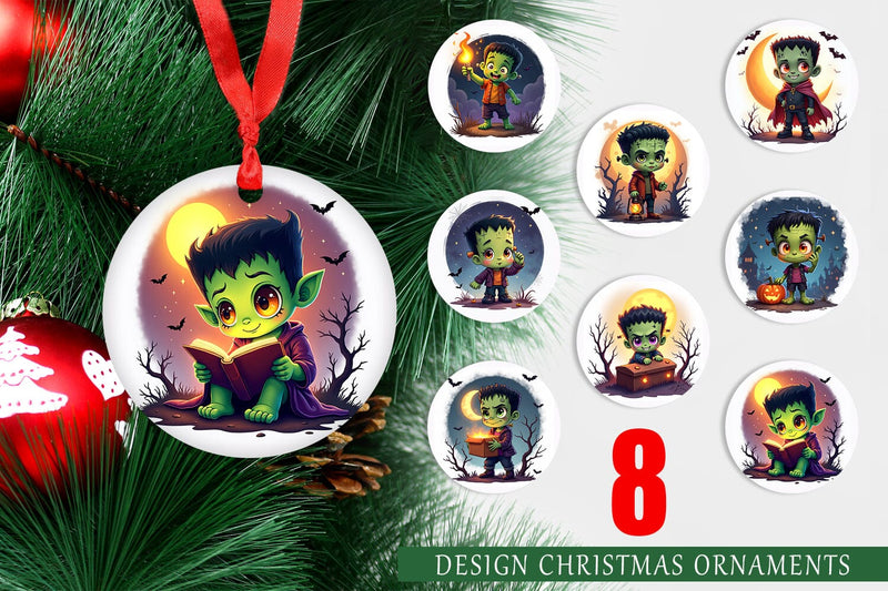 Ornament Halloween Franky Bolt Sublimation artnoy 