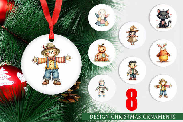 Ornament Halloween Patchwork Pals Sublimation artnoy 