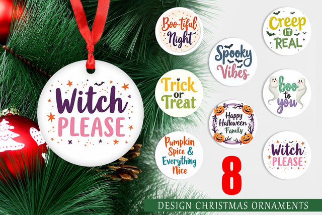Ornament Halloween Quotes Sublimation artnoy 