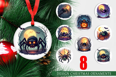 Ornament Halloween Spider Web Sublimation artnoy 