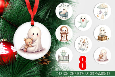Ornament Haunted Nursery Ghosts Sublimation artnoy 