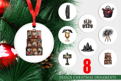 Ornament Haunting Tropical Goth Vacation Sublimation artnoy 