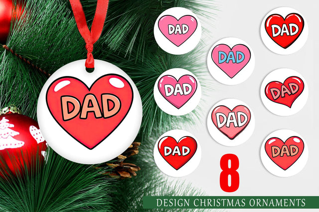 Ornament Heart Sublimation artnoy 