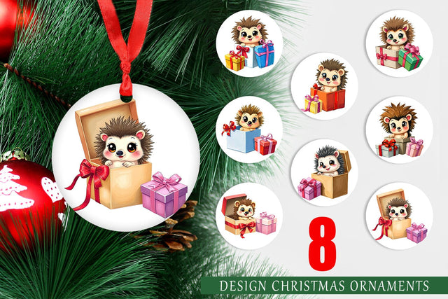 Ornament Hedgehog Gift Sublimation artnoy 