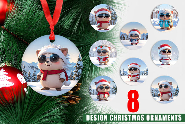 Ornament Hedgehog Sublimation artnoy 