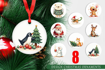 Ornament Holiday Chaos Crew Sublimation artnoy 