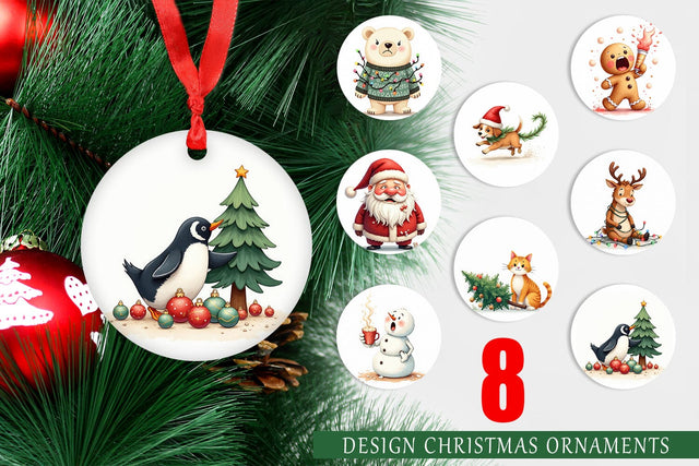 Ornament Holiday Chaos Crew Sublimation artnoy 