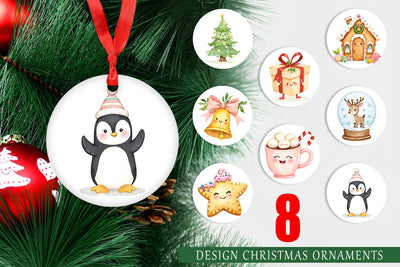 Ornament Holiday Pastel Icons Sublimation artnoy 