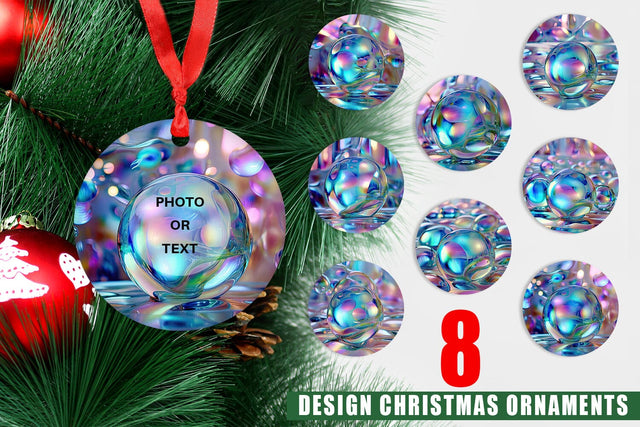 Ornament Holographic Bubble Sublimation artnoy 