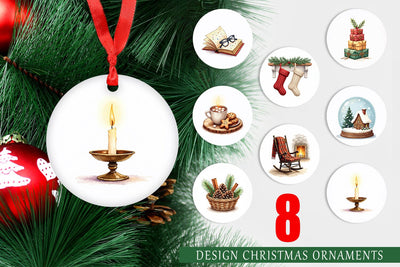 Ornament Hygge Holiday Sublimation artnoy 