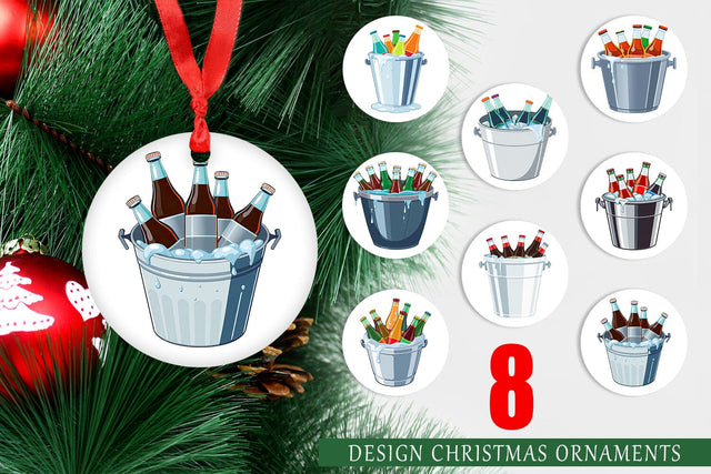 Ornament Ice Bucket Sublimation artnoy 