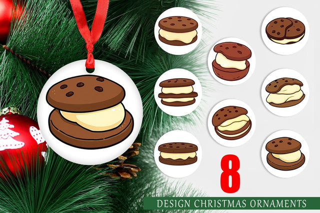 Ornament Ice Cream Cookie Sublimation artnoy 