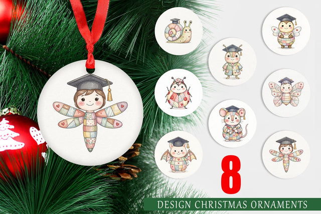 Ornament Innocent Garden Graduate Patchwork Sublimation artnoy 