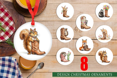 Ornament Introvert Desert Animal Watercolor Sublimation artnoy 