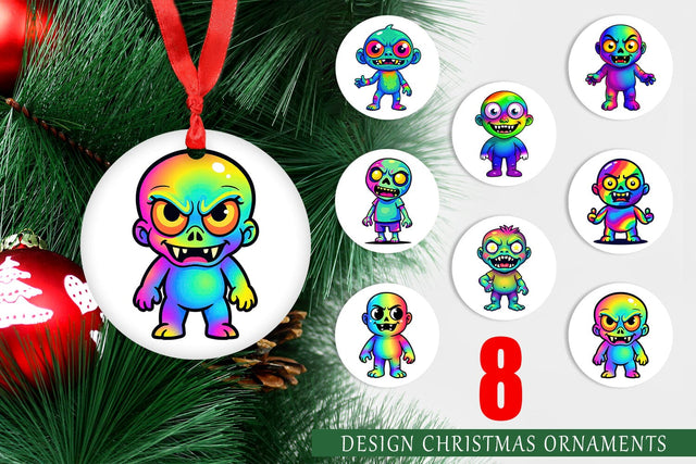 Ornament Iridescent Zombie Sublimation artnoy 