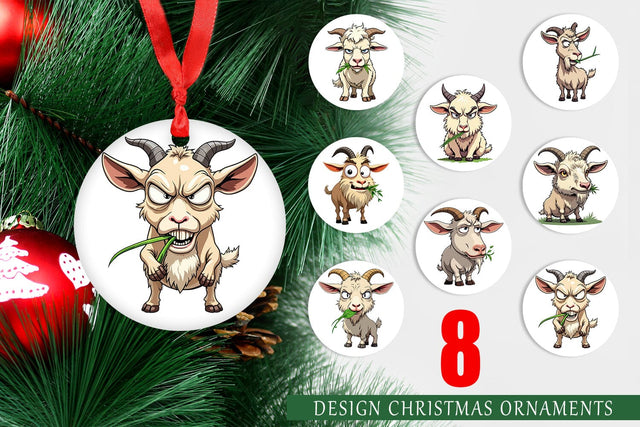 Ornament Judgy Goat Sublimation artnoy 