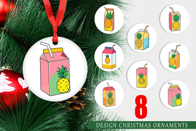 Ornament Juice Box Sublimation artnoy 