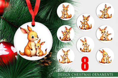Ornament Kangaroo Mother's Day Sublimation artnoy 