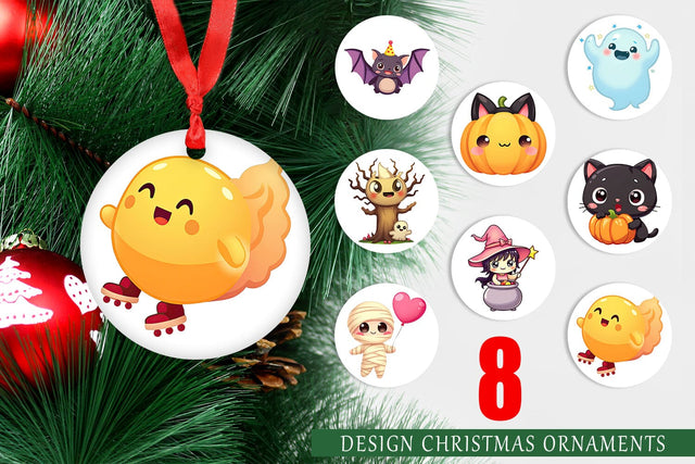 Ornament Kawaii Creepy Club Sublimation artnoy 