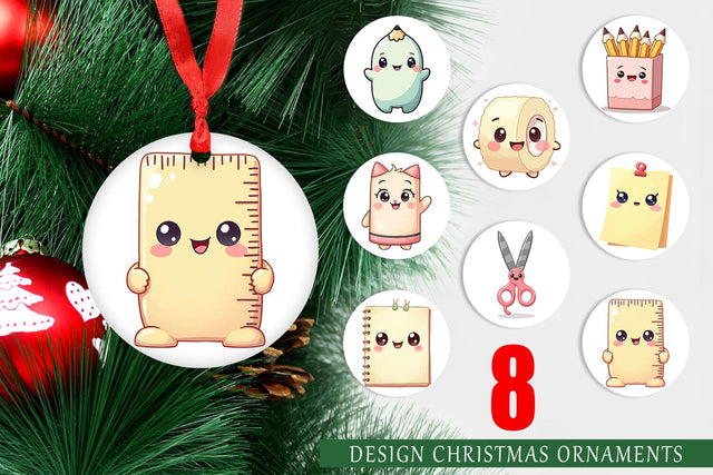 Ornament Kawaii Stationery Sublimation artnoy 