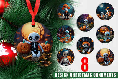 Ornament Knitted Skeleton Sublimation artnoy 