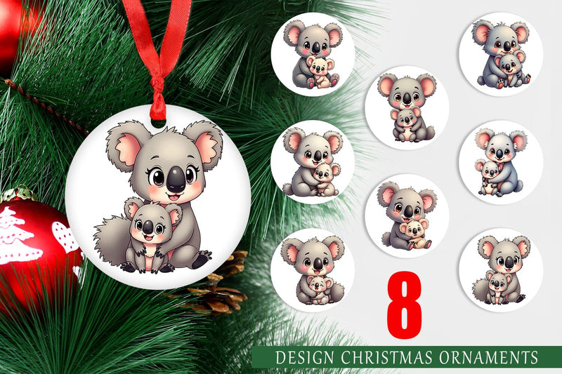 Ornament Koala Mother's Day Sublimation artnoy 