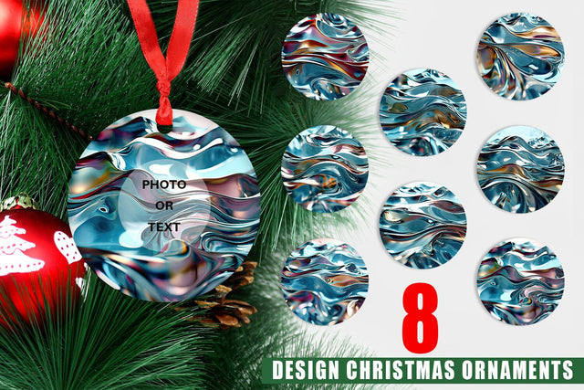 Ornament Liquid Metal Flow Sublimation artnoy 