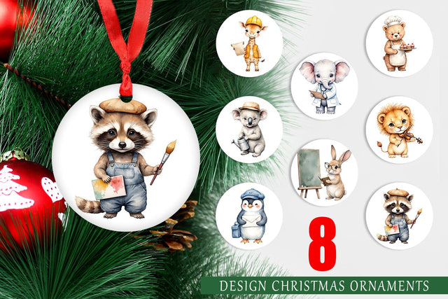 Ornament Little Animal Jobs Sublimation artnoy 