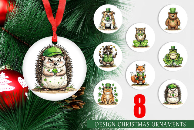 Ornament Lucky St Patricks Animal Sublimation artnoy 
