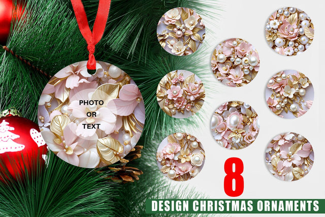 Ornament Luxury Flowers Pattern Sublimation artnoy 