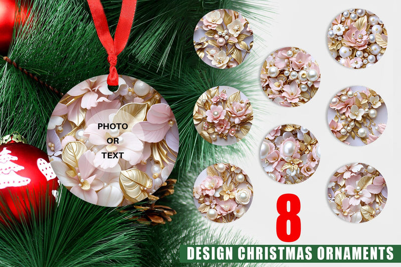 Ornament Luxury Flowers Pattern Sublimation artnoy 