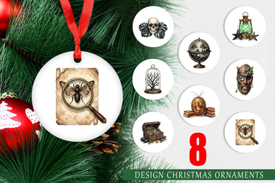 Ornament Macabre Gothic Scholar Desk Sublimation artnoy 