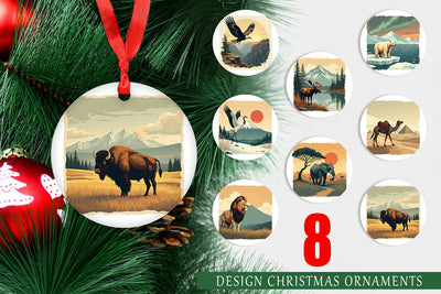 Ornament Majestic Animal Posters Sublimation artnoy 