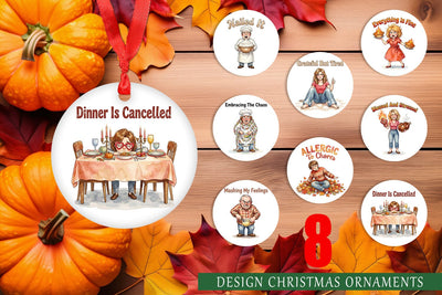 Ornament Manic Harvest Prep Retro Sublimation artnoy 